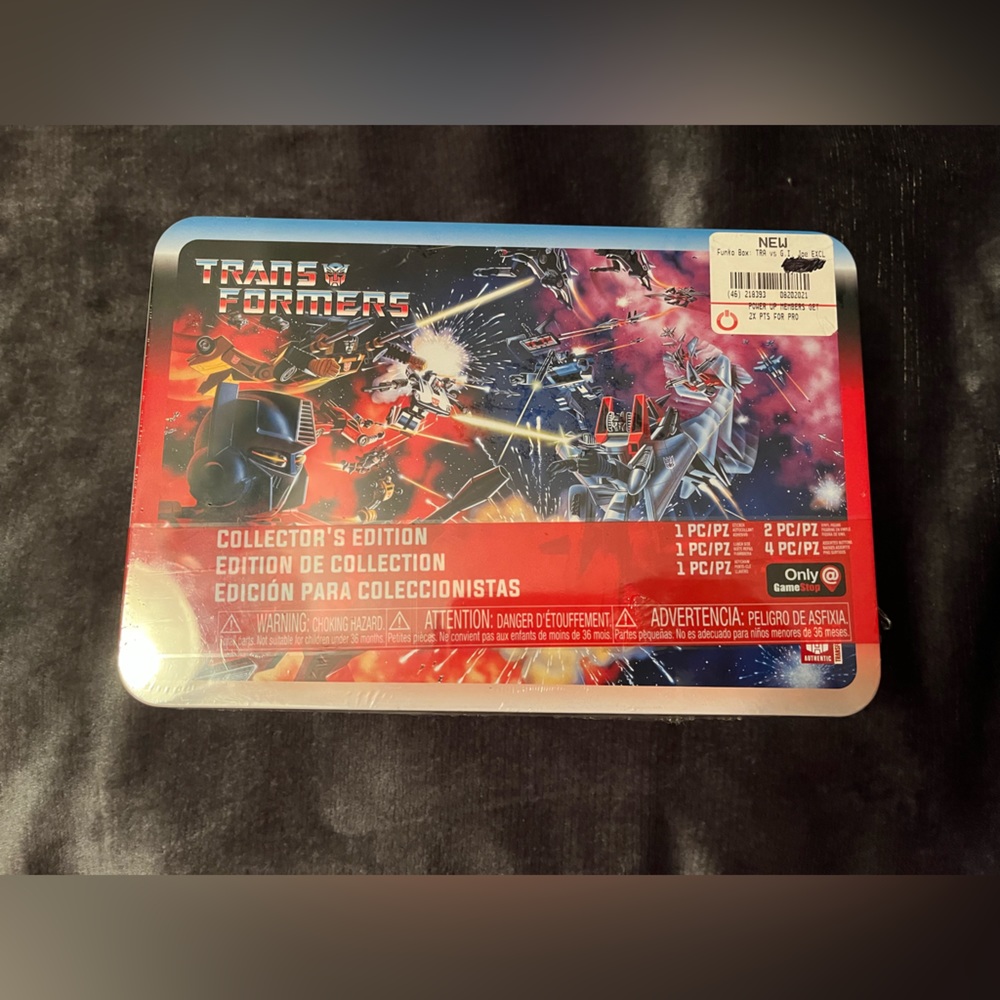NWT Transformers G.I. Joe Collectors Edition Funko Lunch Box